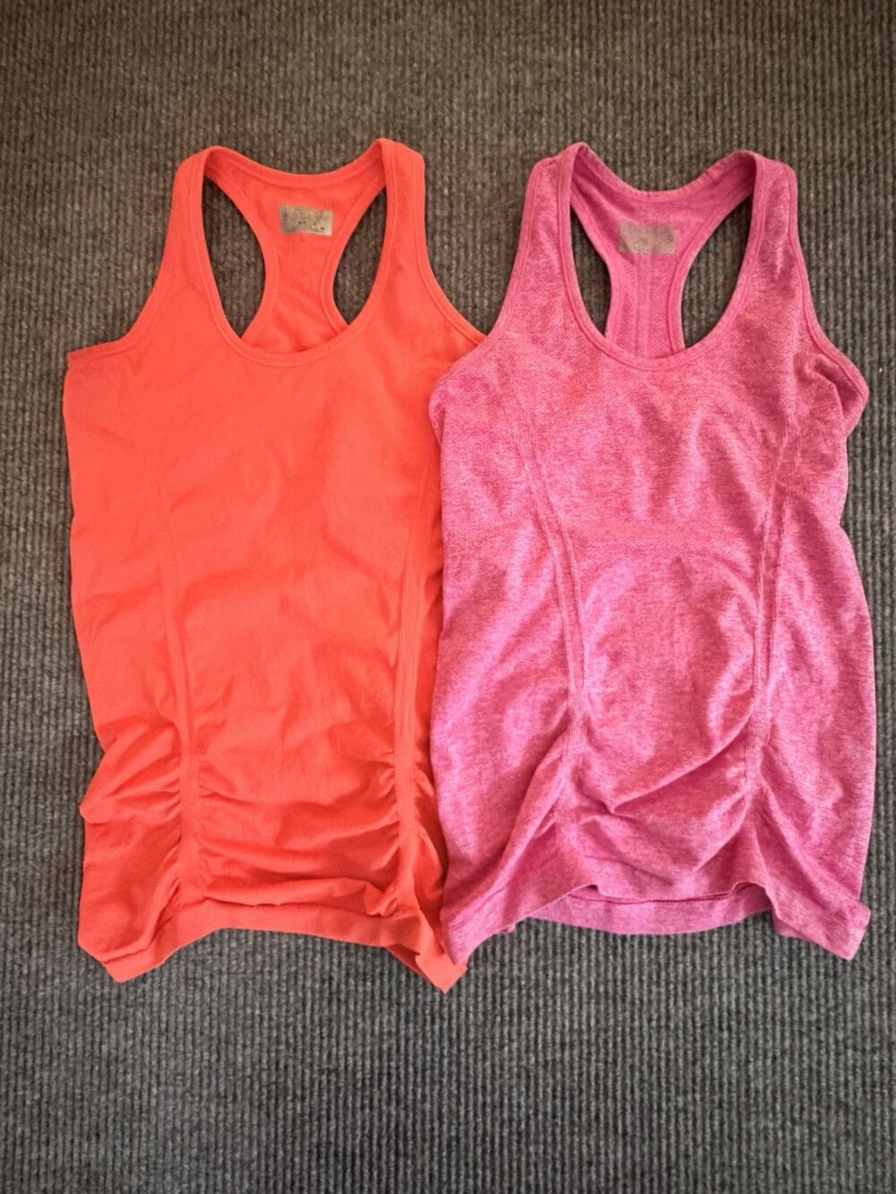 Athleta Women’s Athletic Racerback Tank Top Lot Coral Pink Workout Tops
